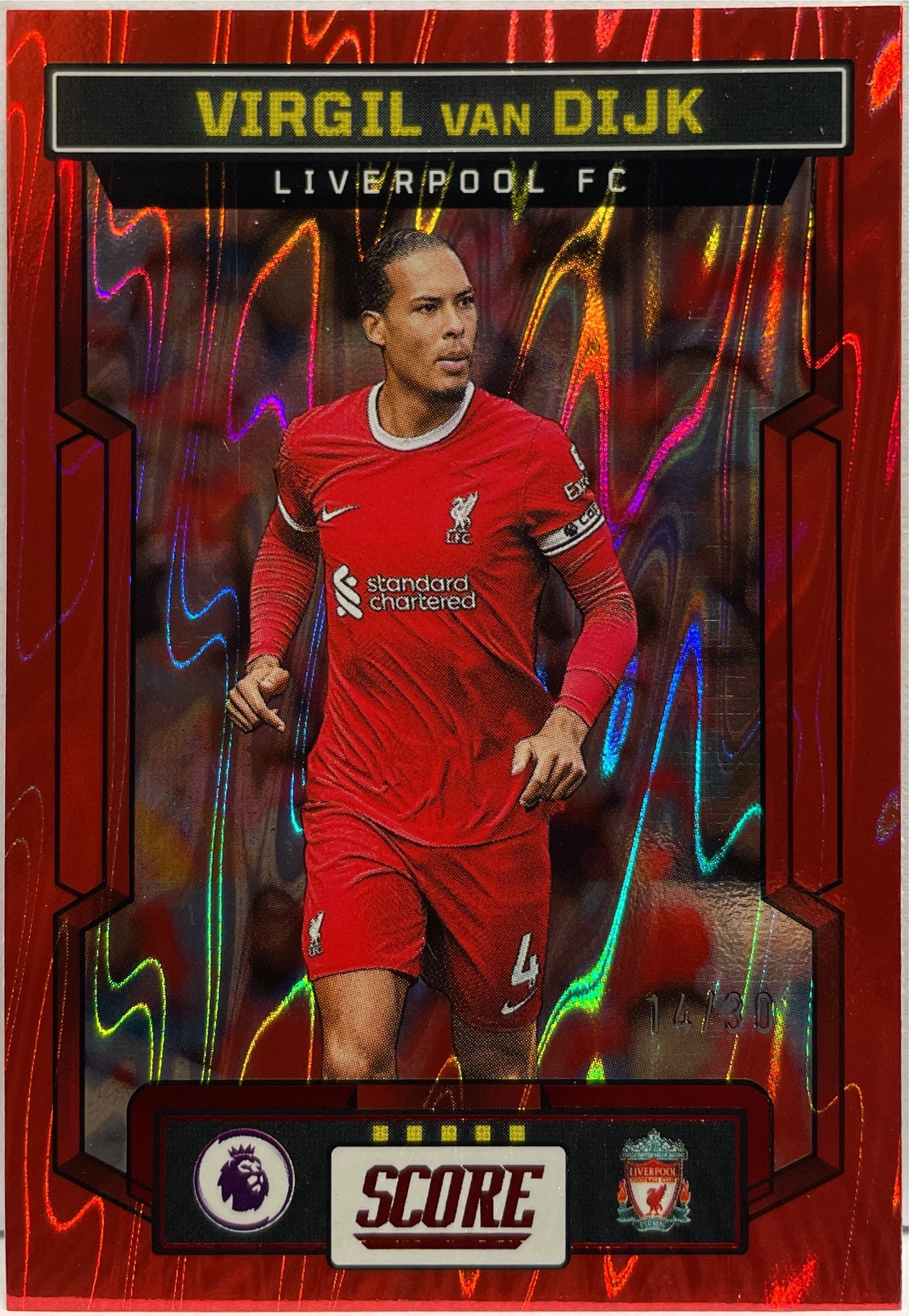 Virgil Van Dijk 14/30 Red Swirl Score Fifa 2023/24