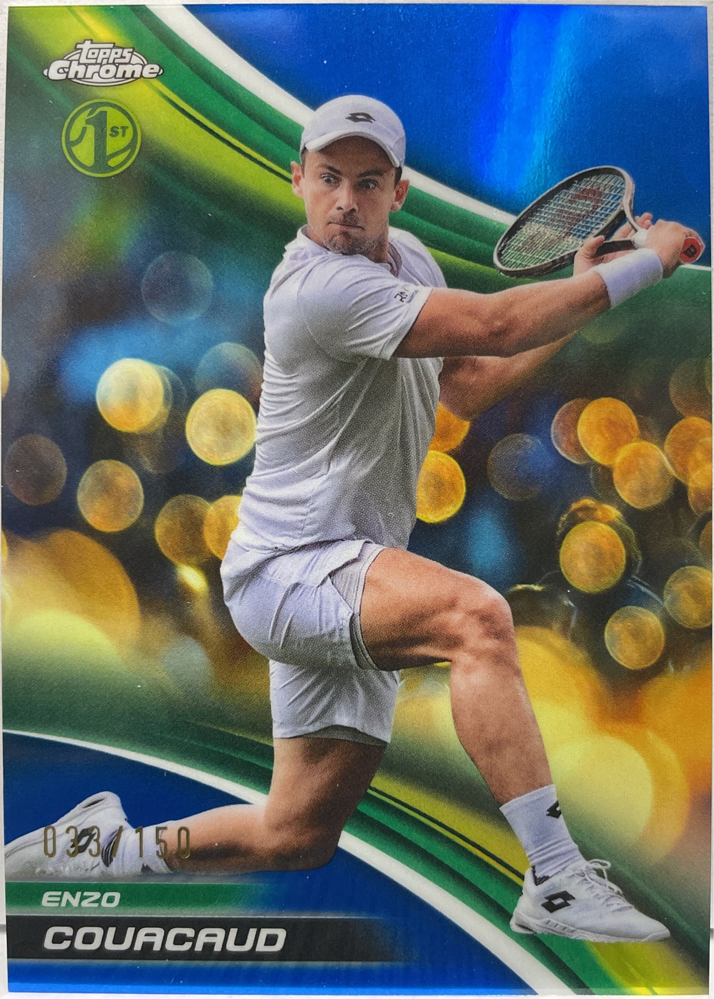 Enzo Couacaud 33/150 1ST Blue Topps Chrome Tennis 2025