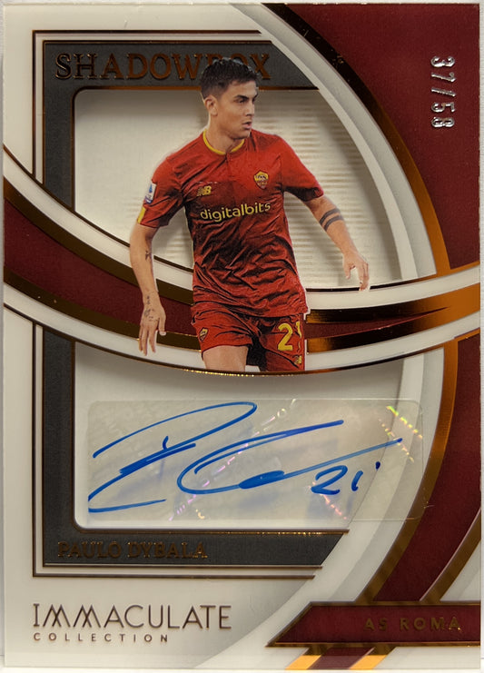 Paulo Dybala 37/58 Autograph Shadowbox Immaculate 2022/23