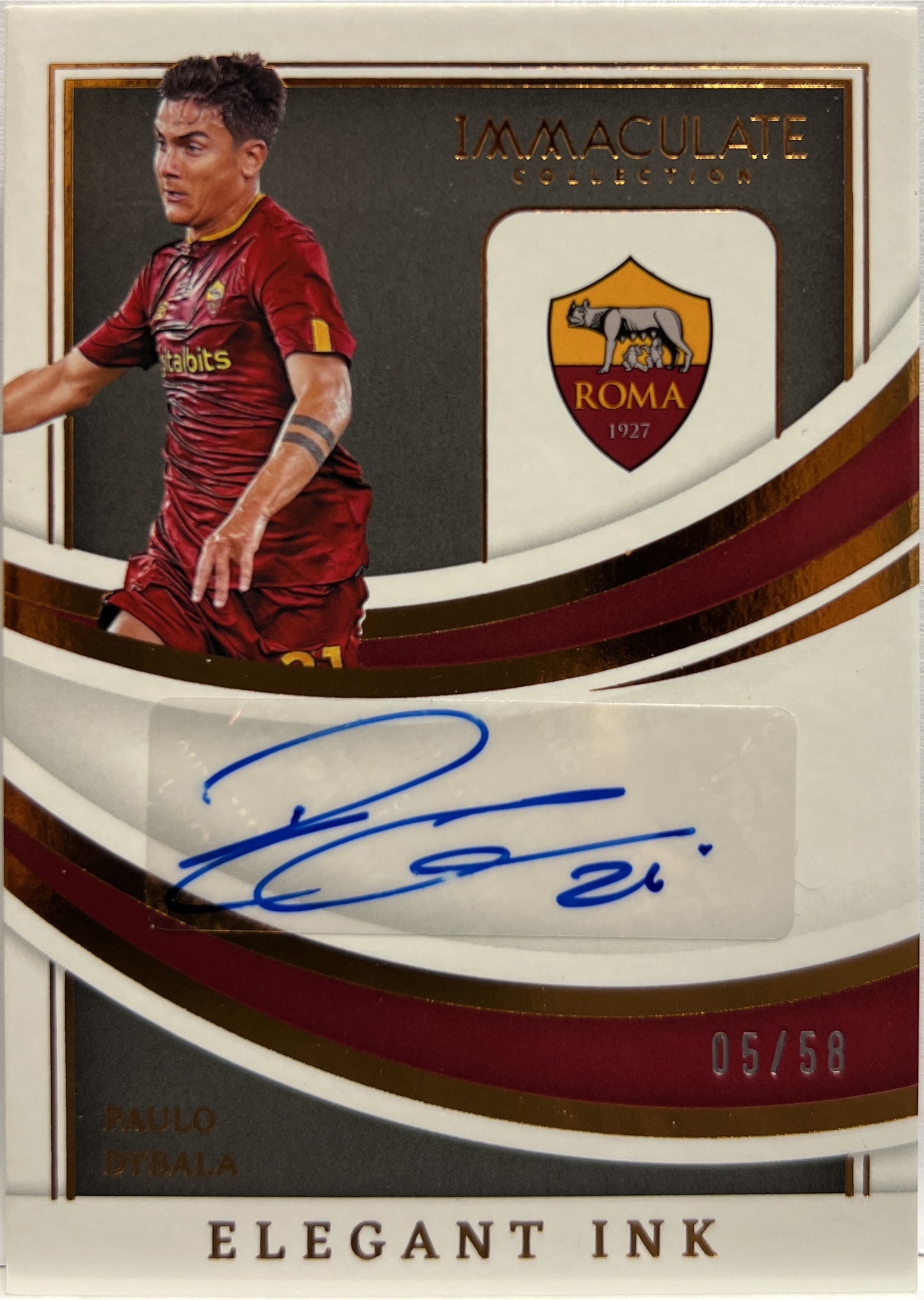 Paulo Dybala 5/58 Autograph Elegant ink Immaculate 2022/23