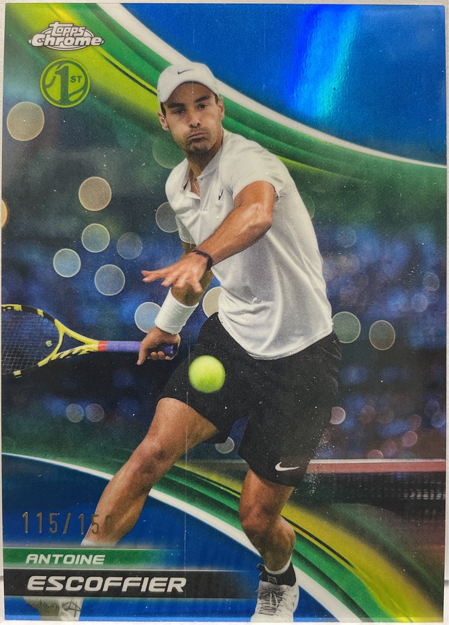 Antoine Escoffier 115/150 1ST Blue Topps Chrome Tennis 2025