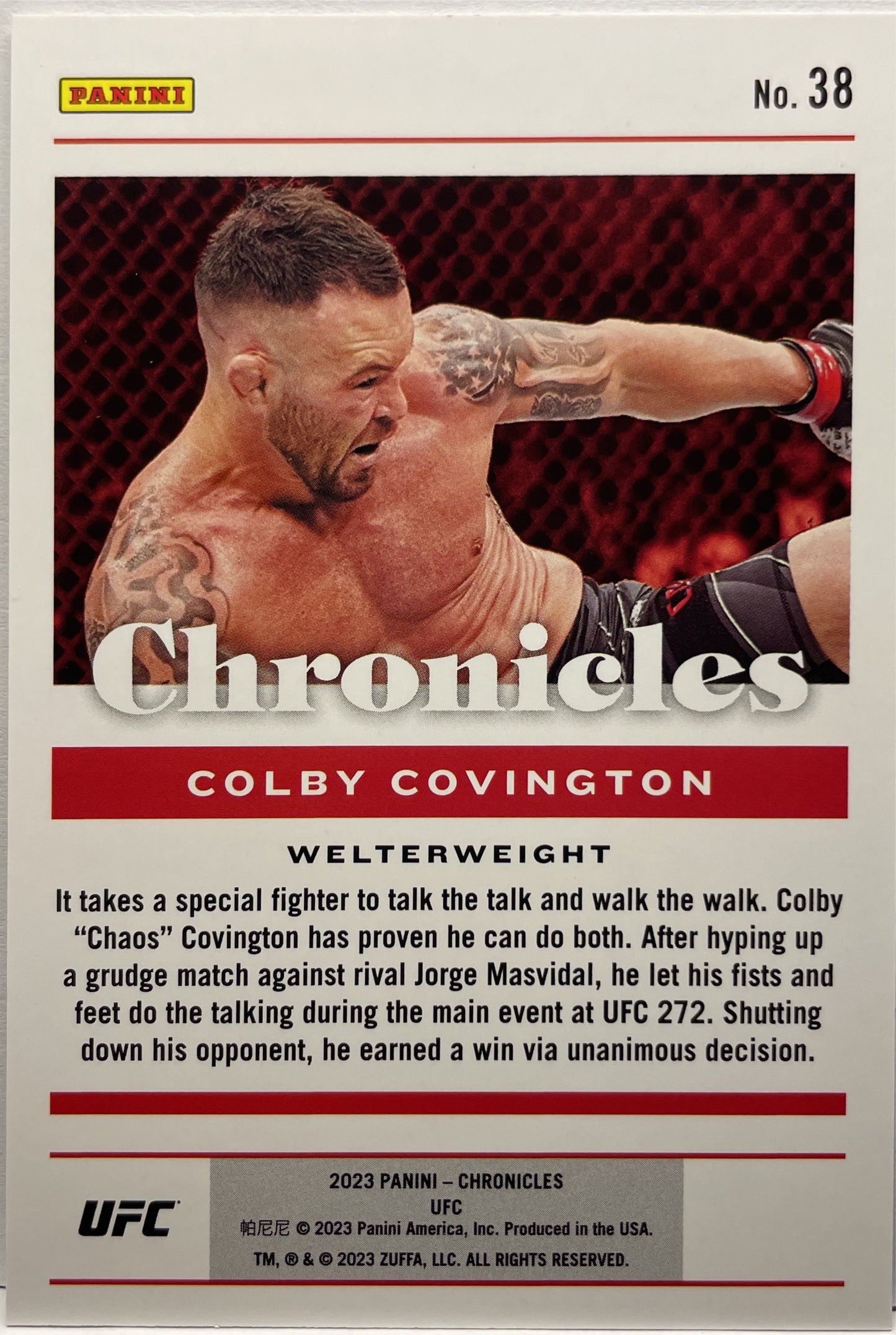 Colby Covington 19/25 Chronicles UFC 2023