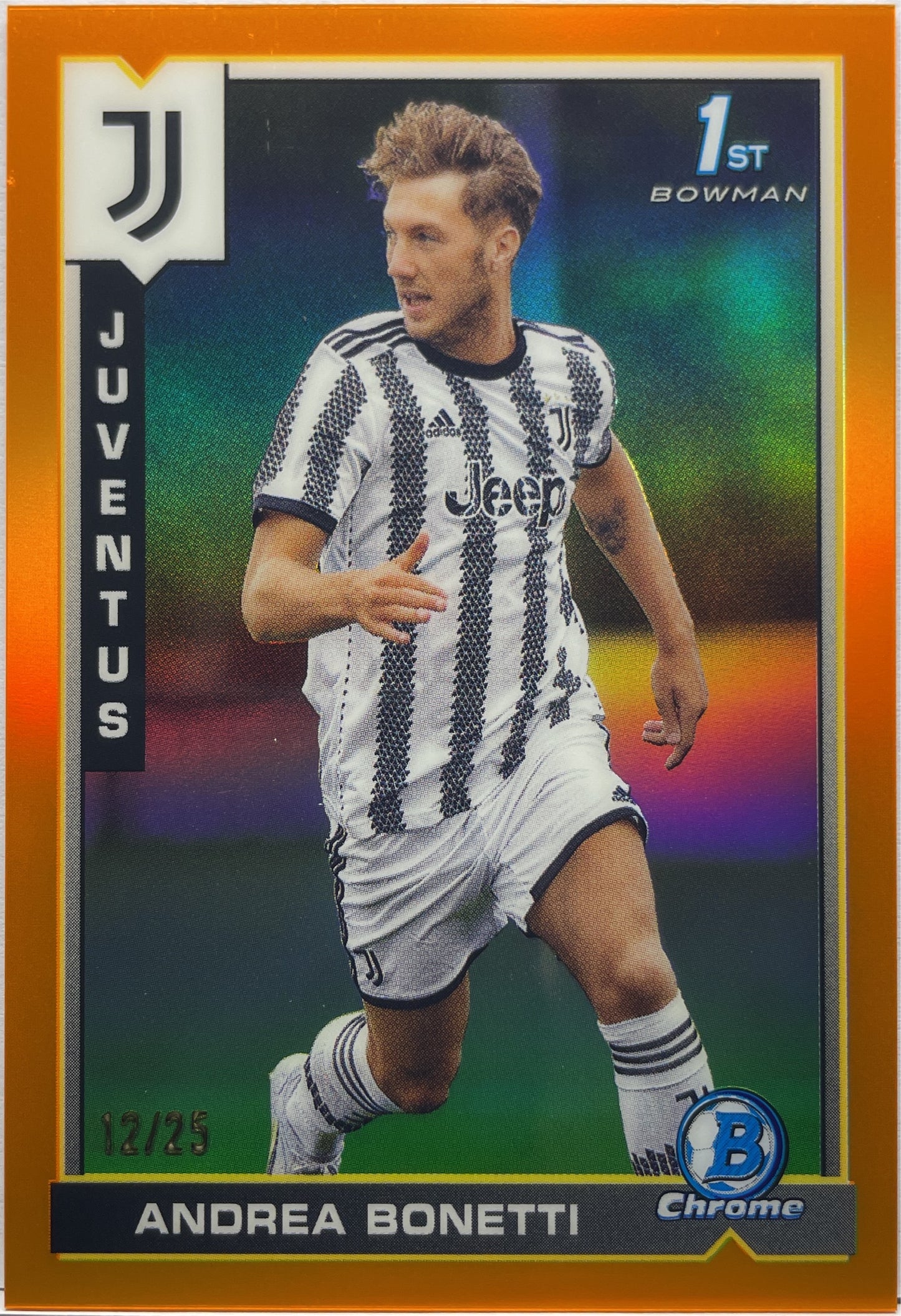 Andrea Bonetti 12/25 1ST Bowman Orange Topps Chrome Juventus 2022/23