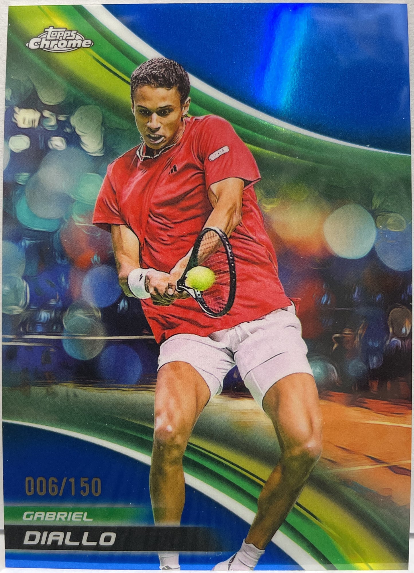Gabriel Diallo 6/150 Blue Topps Chrome Tennis 2025