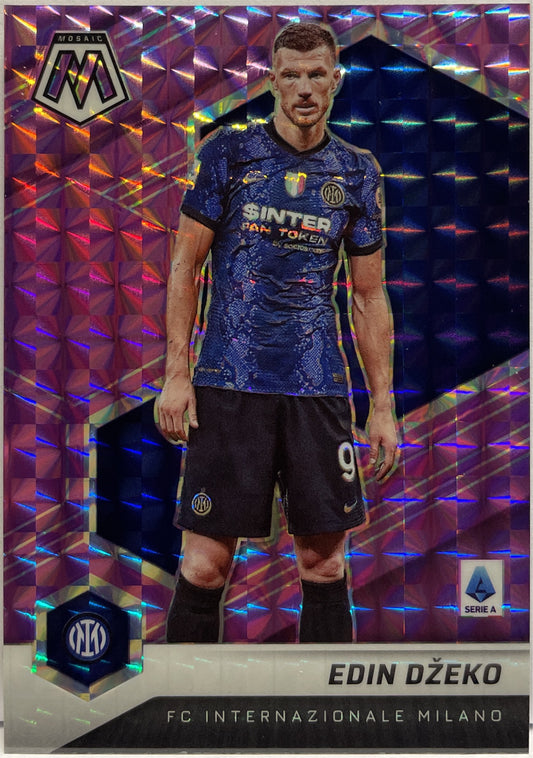 Edin Dzeko 49/49 Purple Mosaic Serie A 2021/22