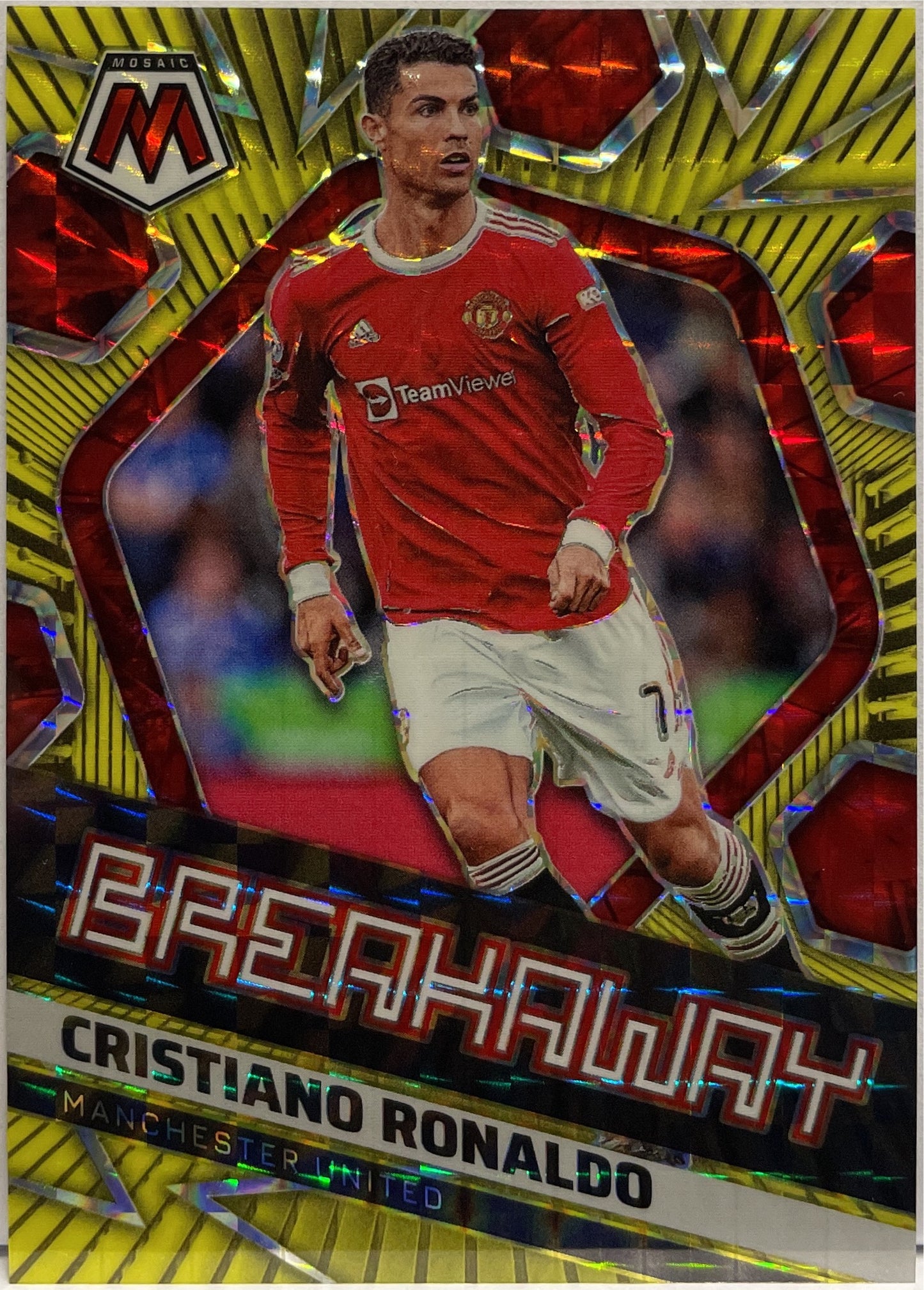 Cristiano Ronaldo 4/10 Breakaway Gold Mosaic Premier League 2021/22