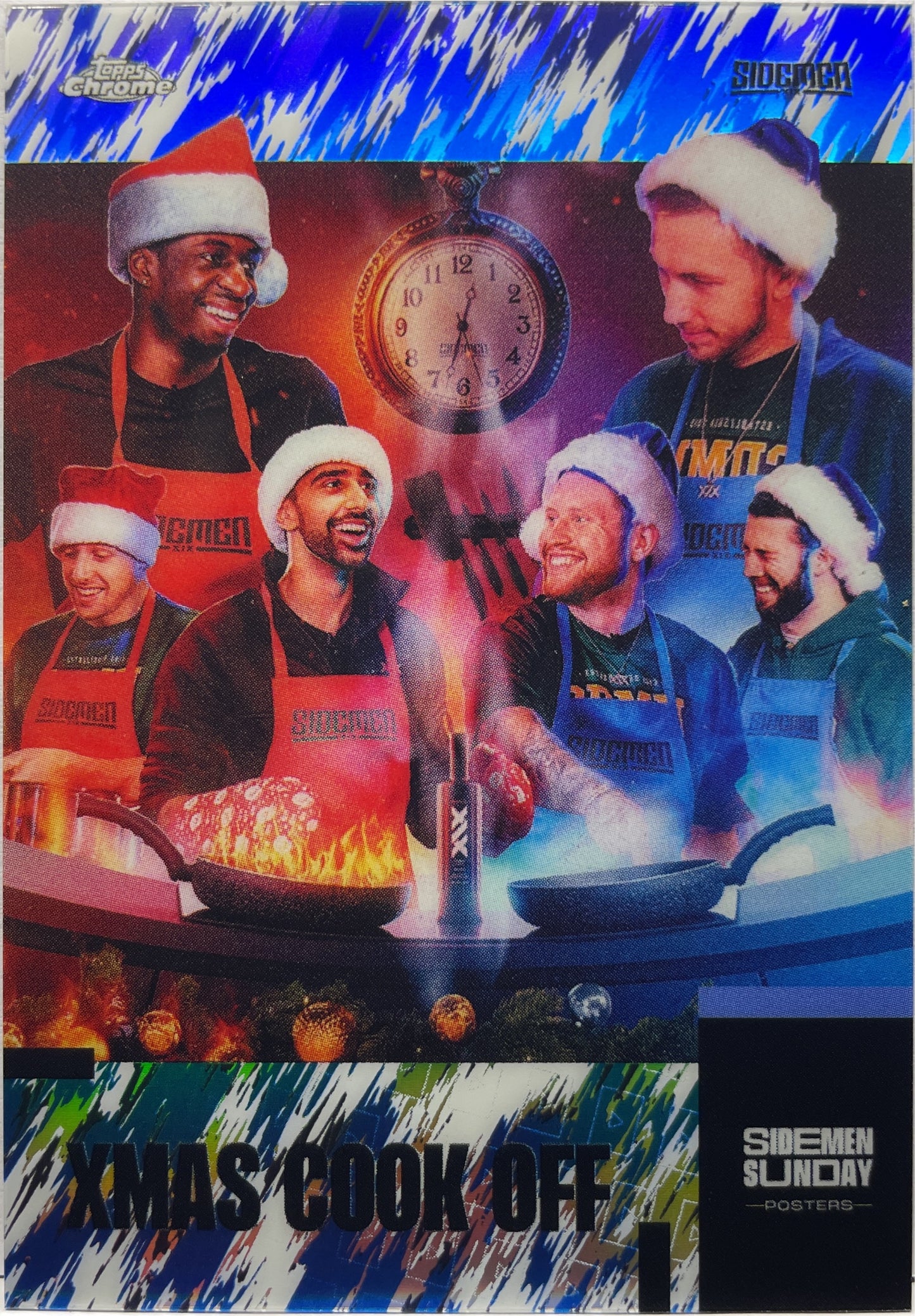 Xmas Cook Off 58/99 Sidemen Sunday Poster Topps Chrome Sideman 2023