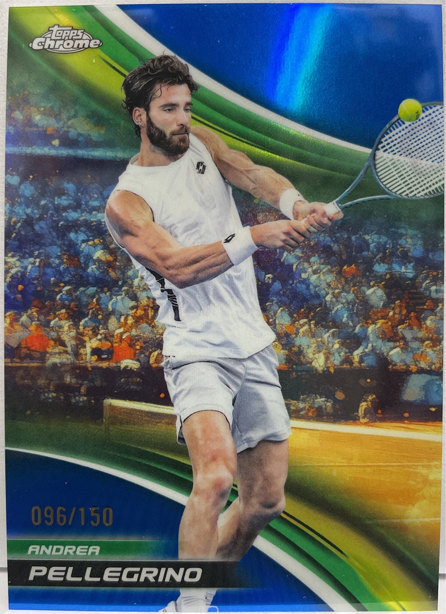 Andrea Pellegrino 96/150 Blue Topps Chrome Tennis 2025