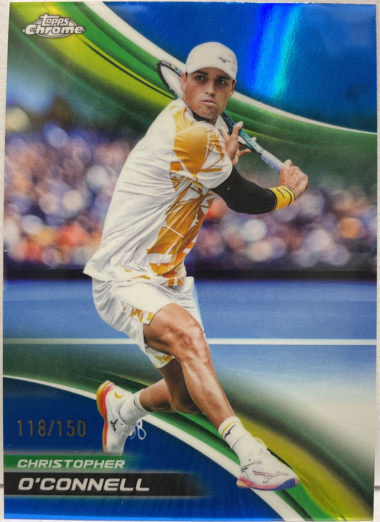 Christopher O'Connell 118/150 Blue Topps Chrome Tennis 2025