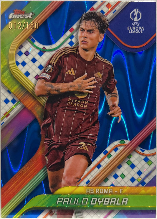 Paulo Dybala 12/150 Blue Raywave Topps Finest UCC 2024/25
