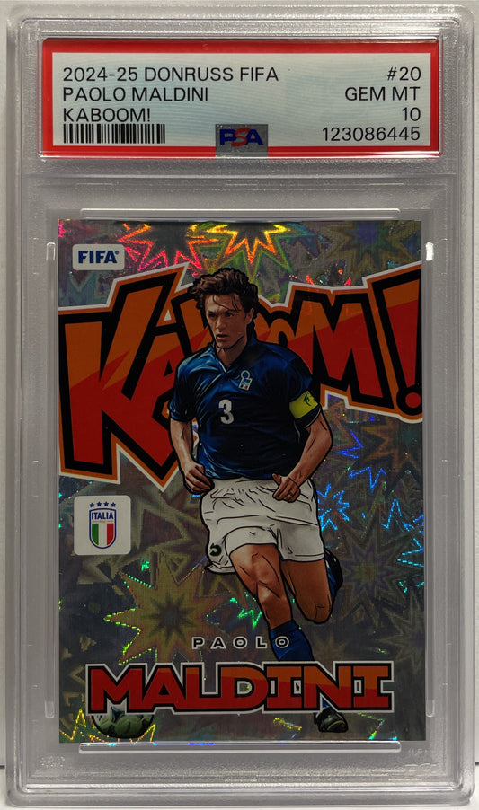 Paolo Maldini Kaboom Panini Donruss Fifa 2024/25 PSA 10