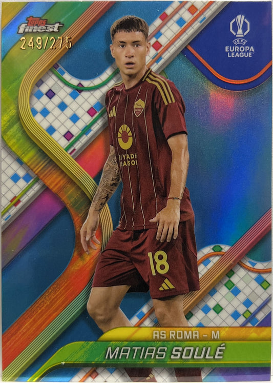 Matias Soule 249/275 Sky Blue Topps Finest UCC 2024/25