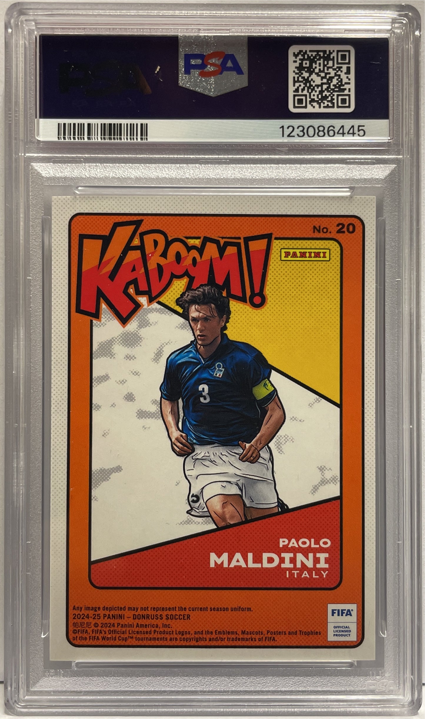 Paolo Maldini Kaboom Panini Donruss Fifa 2024/25 PSA 10
