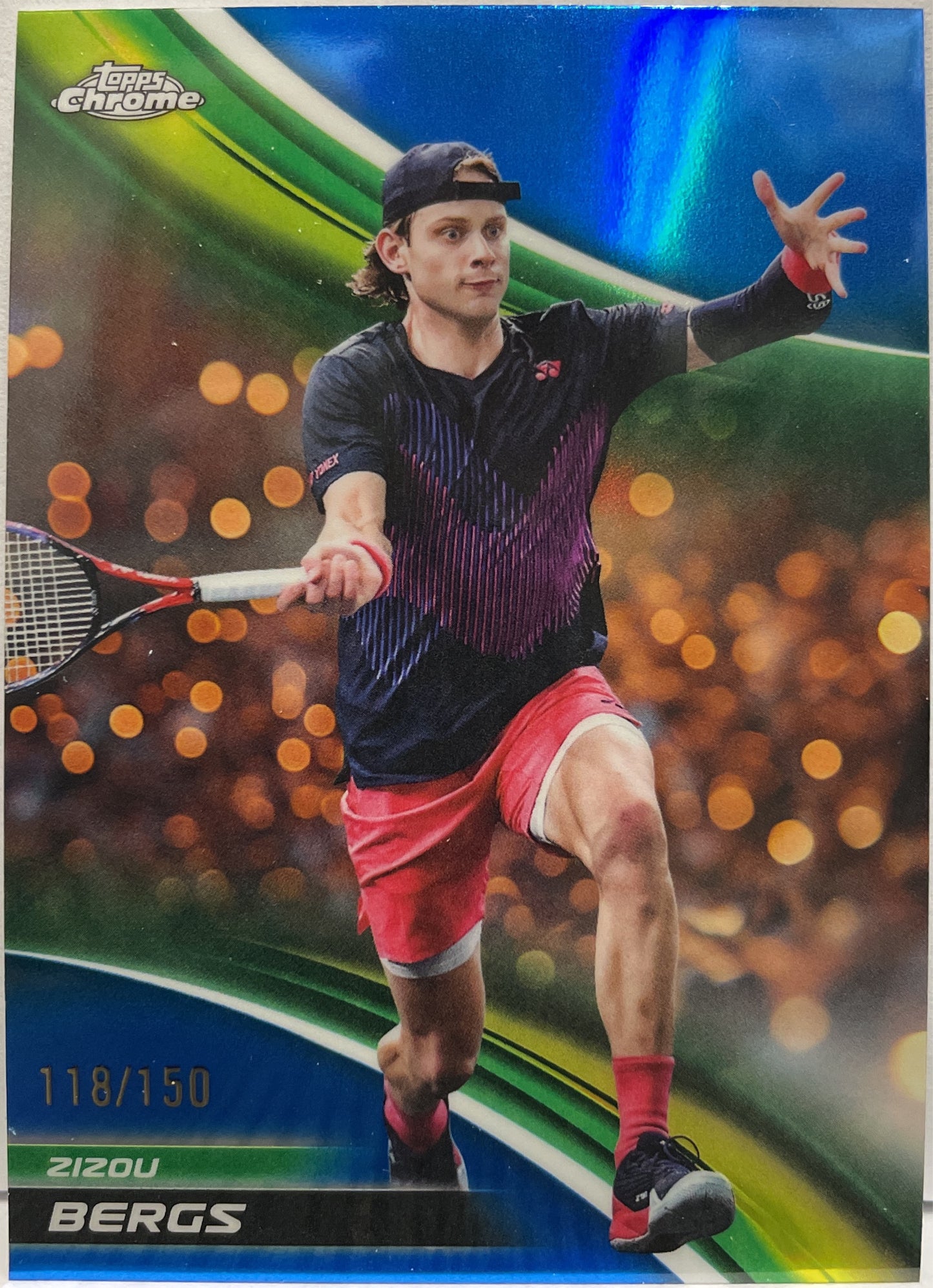 Zizou Bergs 118/150 Blue Topps Chrome Tennis 2025
