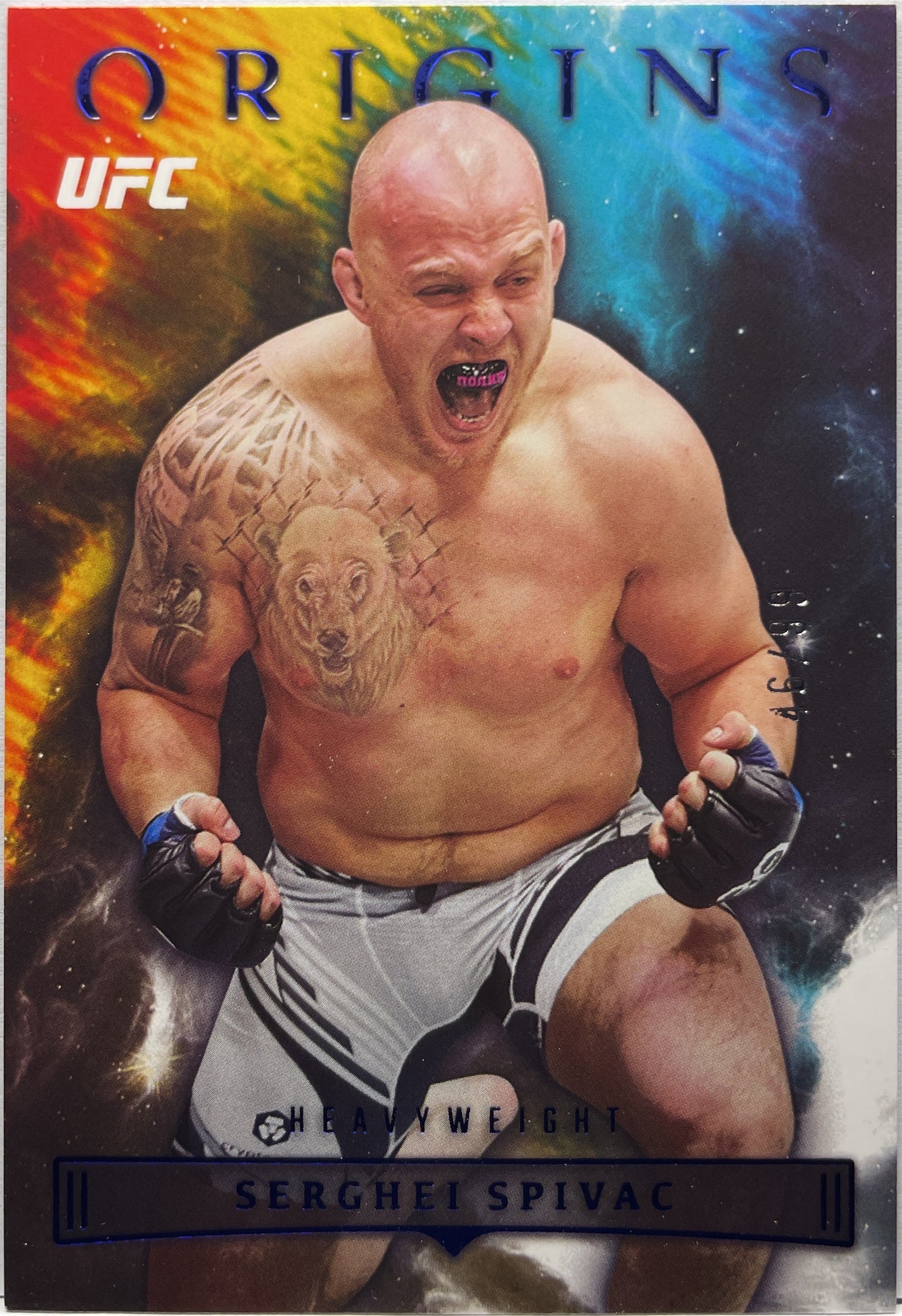 Serghei Spivac 46/99 Origins Blue Chronicles UFC 2023