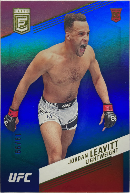 Jordan Leavitt 19/99 Rookie Blue Elite Chronicles UFC 2023