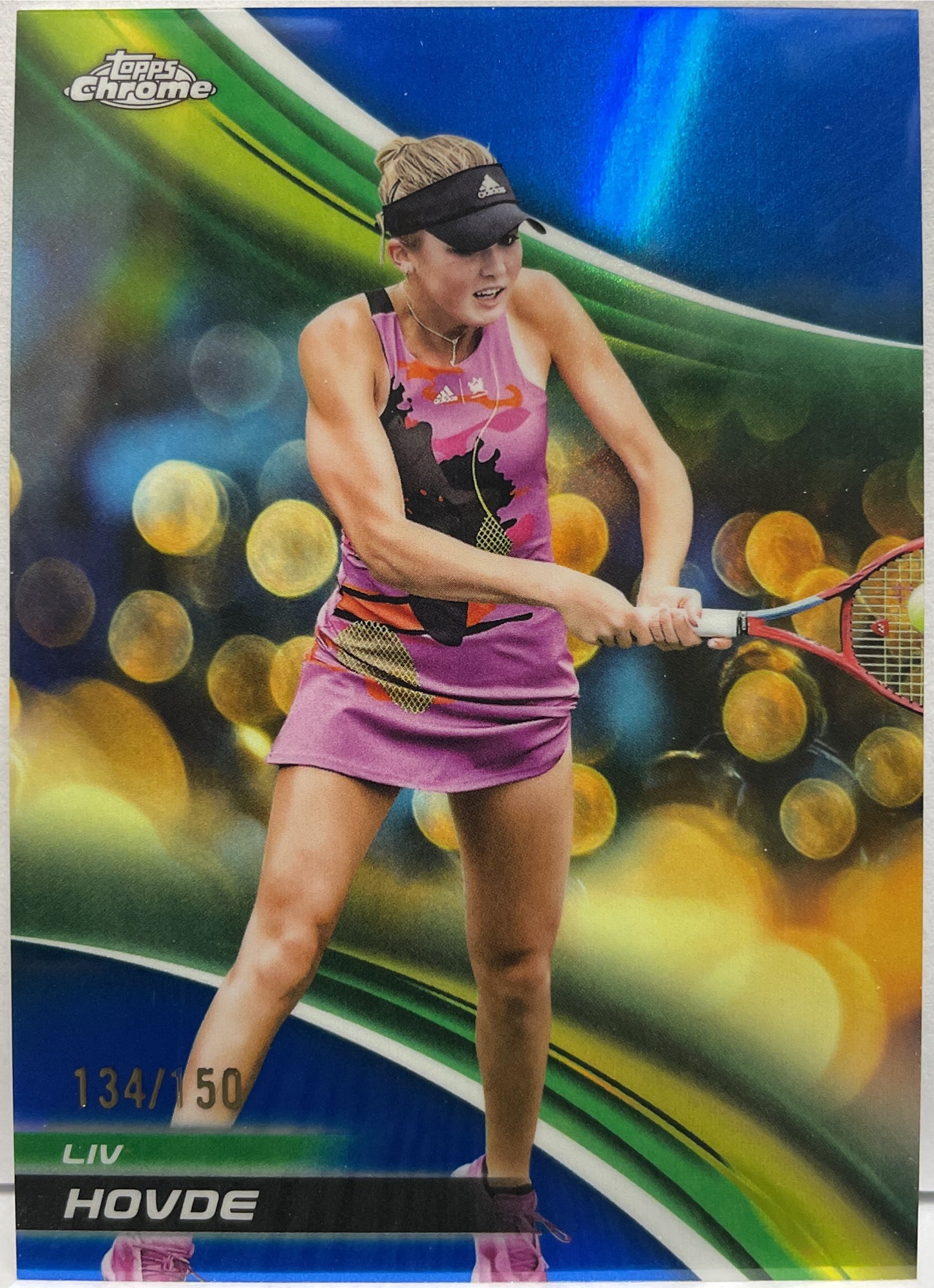 Liv Hovde 134/150 Blue Topps Chrome Tennis 2025
