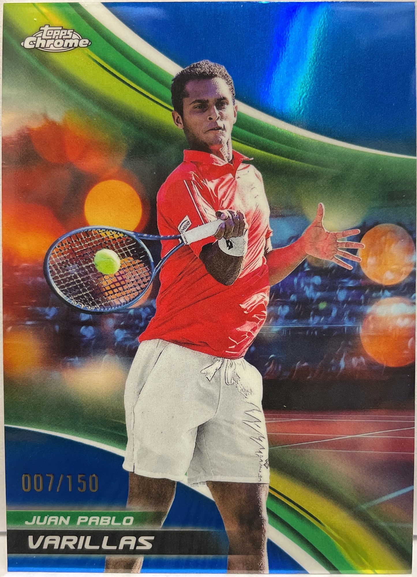 Juan Pablo Varillas 7/150 Blue Topps Chrome Tennis 2025