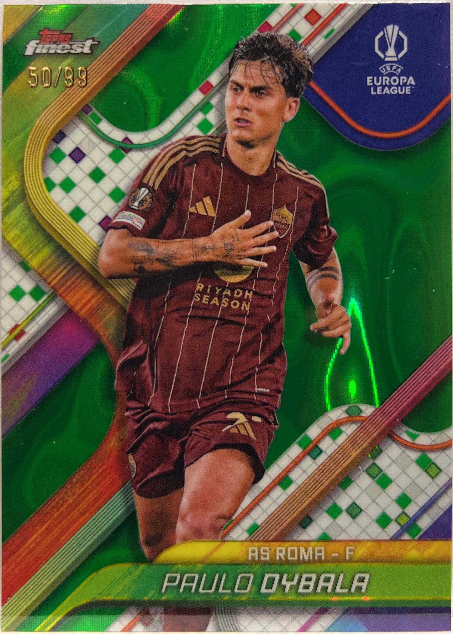 Paulo Dybala 50/99 Green Lava Topps Finest UCC 2024/25