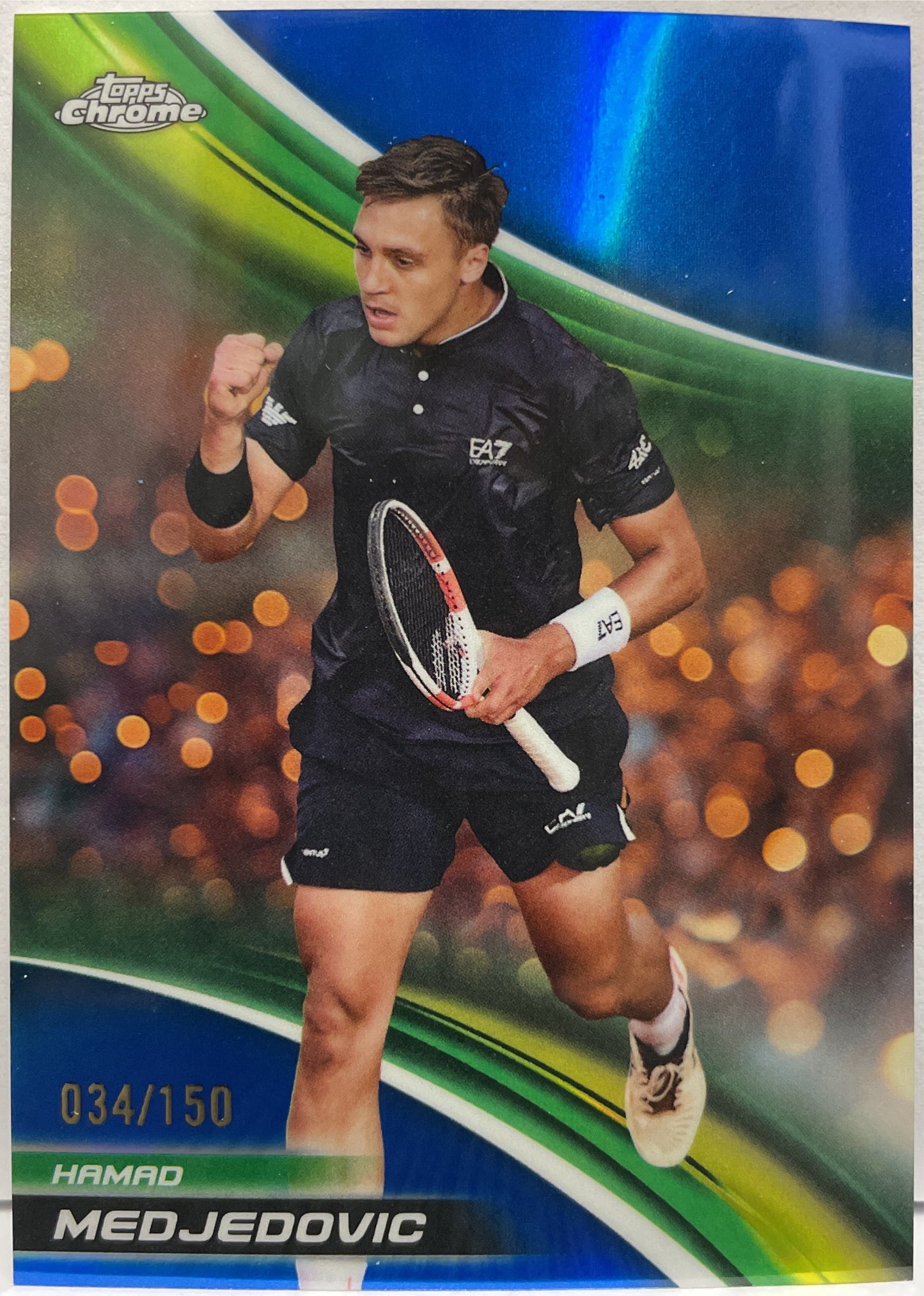 Hamad Medjedovic 34/150 Blue Topps Chrome Tennis 2025