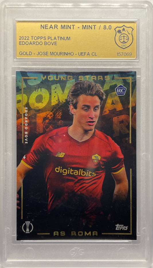 GSG 8 - Edoardo Bove 1/1 First Rookie- Topps Jose Mourinho Platinum Curated Set 2022