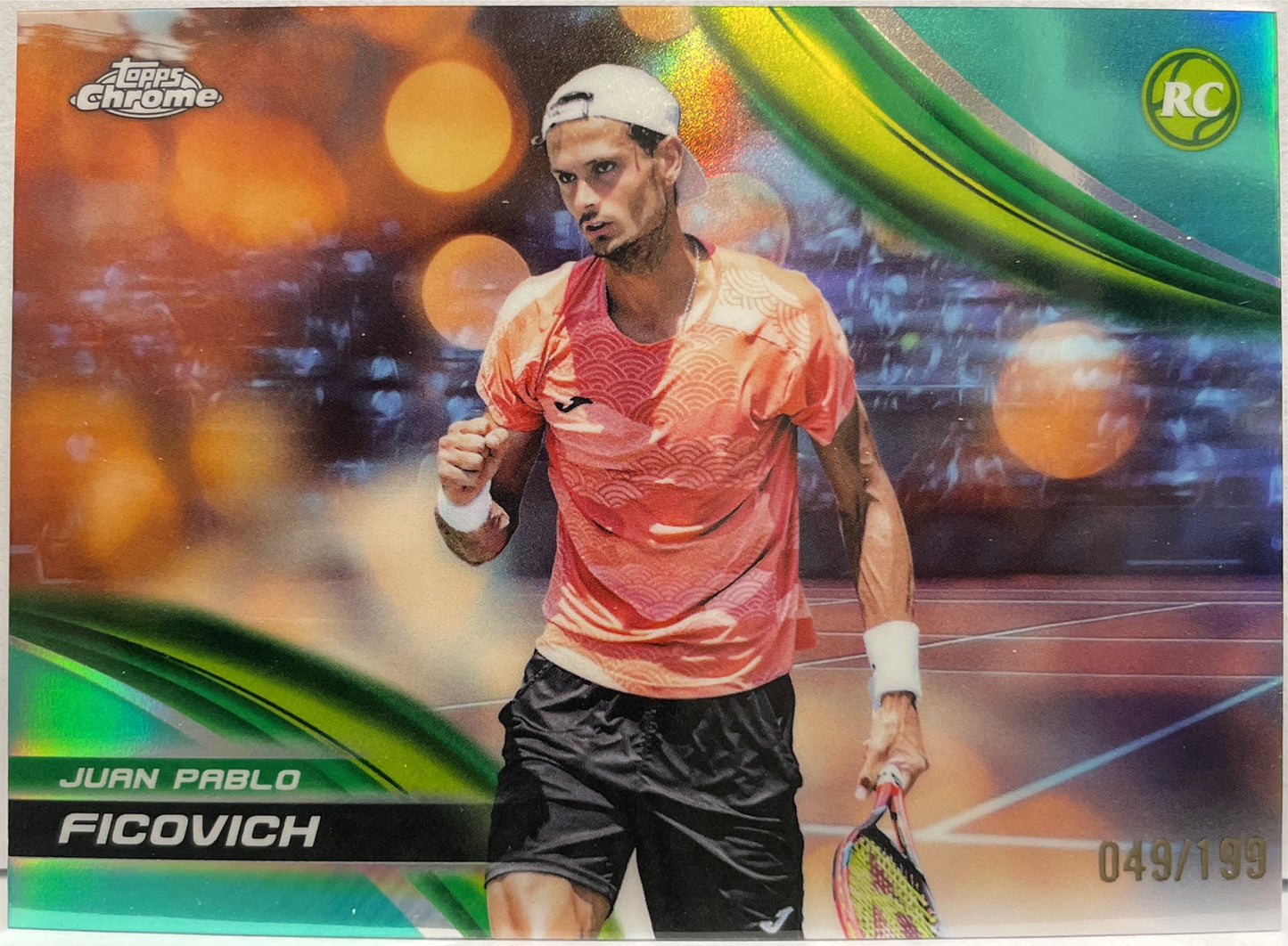 Juan Pablo Ficovich 49/199 Rookie Aqua Topps Chrome Tennis 2025