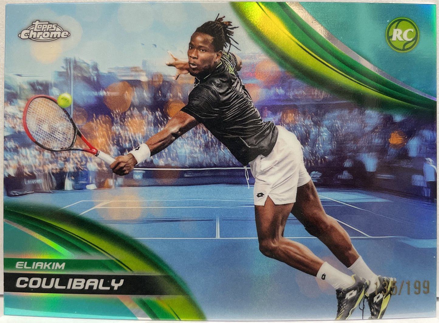 Eliakim Coulibaly 135/199 Rookie Aqua Topps Chrome Tennis 2025
