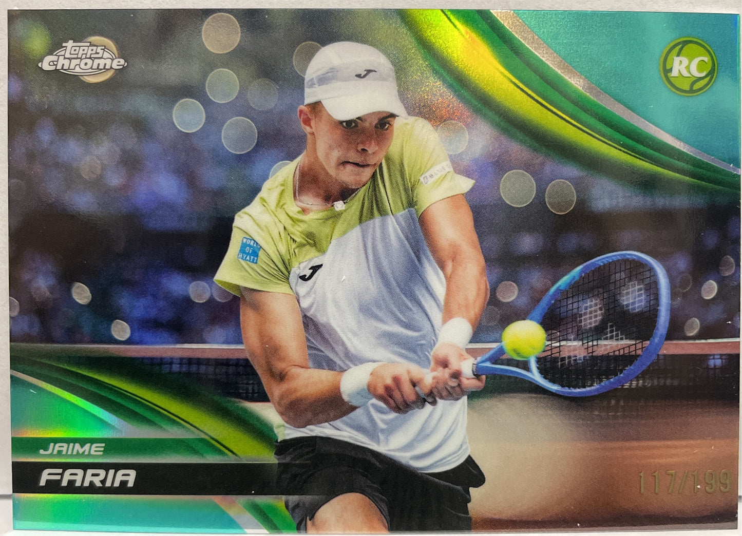 Jaime Faria 117/199 Rookie Aqua Topps Chrome Tennis 2025