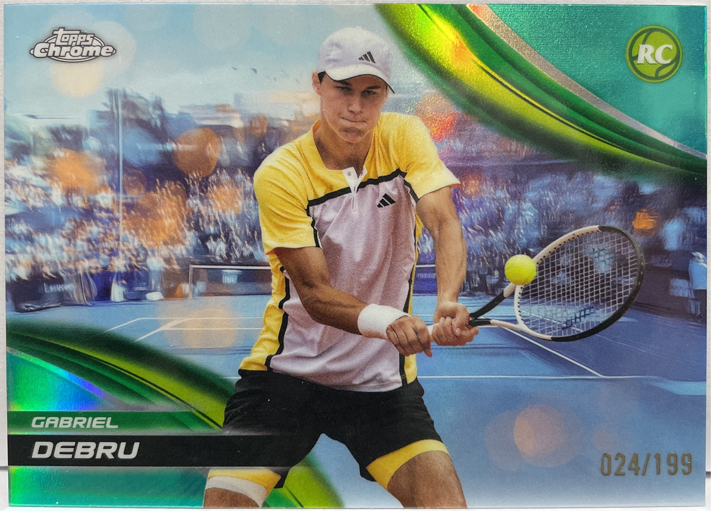 Gabriel Debru 24/199 Rookie Aqua Topps Chrome Tennis 2025
