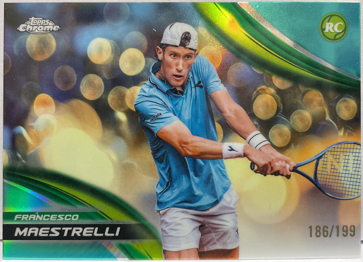Francesco Maestrelli 186/199 Rookie Aqua Topps Chrome Tennis 2025
