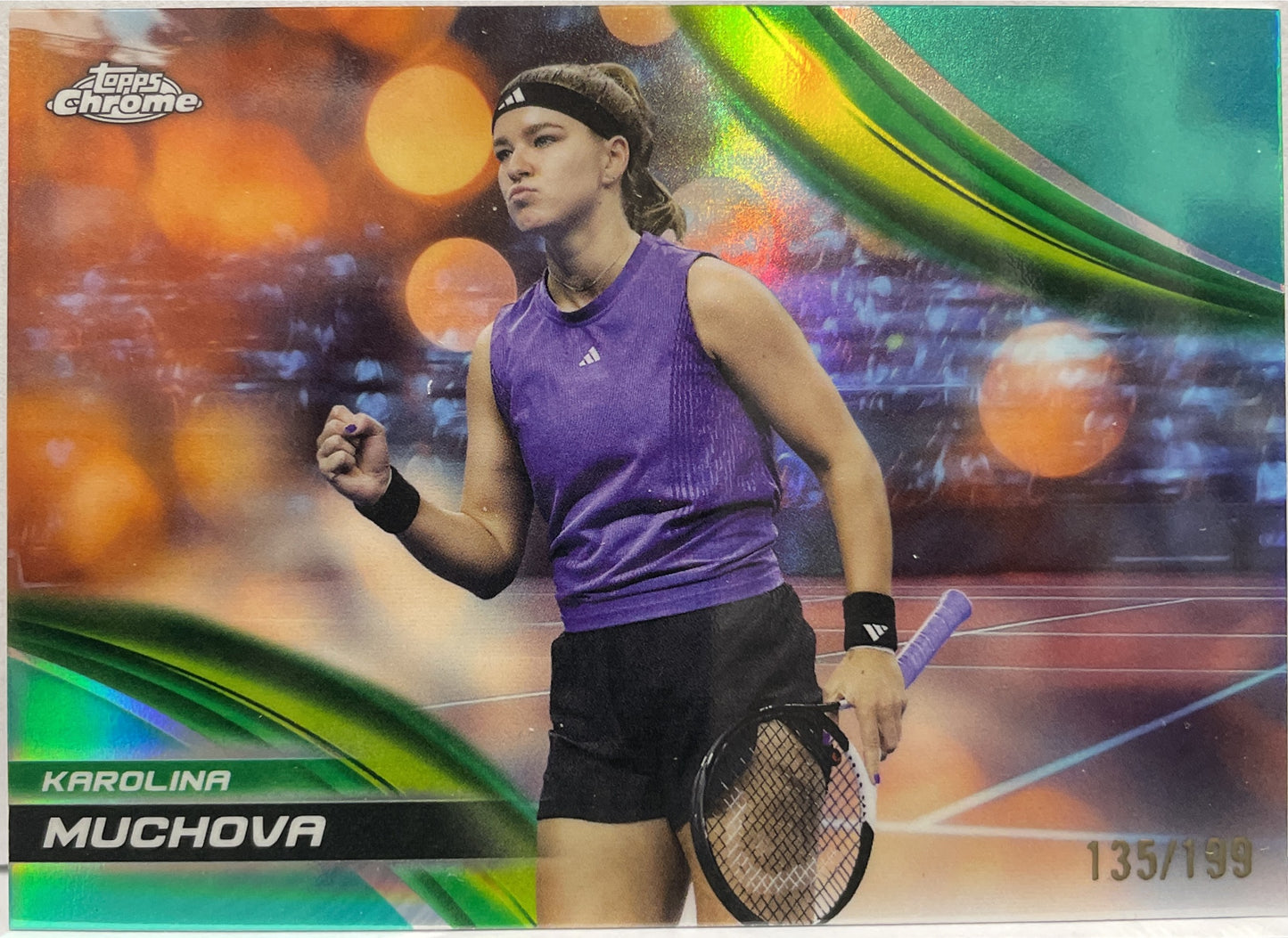 Karolina Muchova 135/199 Aqua Topps Chrome Tennis 2025