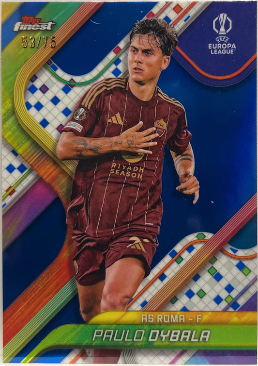 Paulo Dybala 53/75 Blue Topps Finest UCC 2024/25