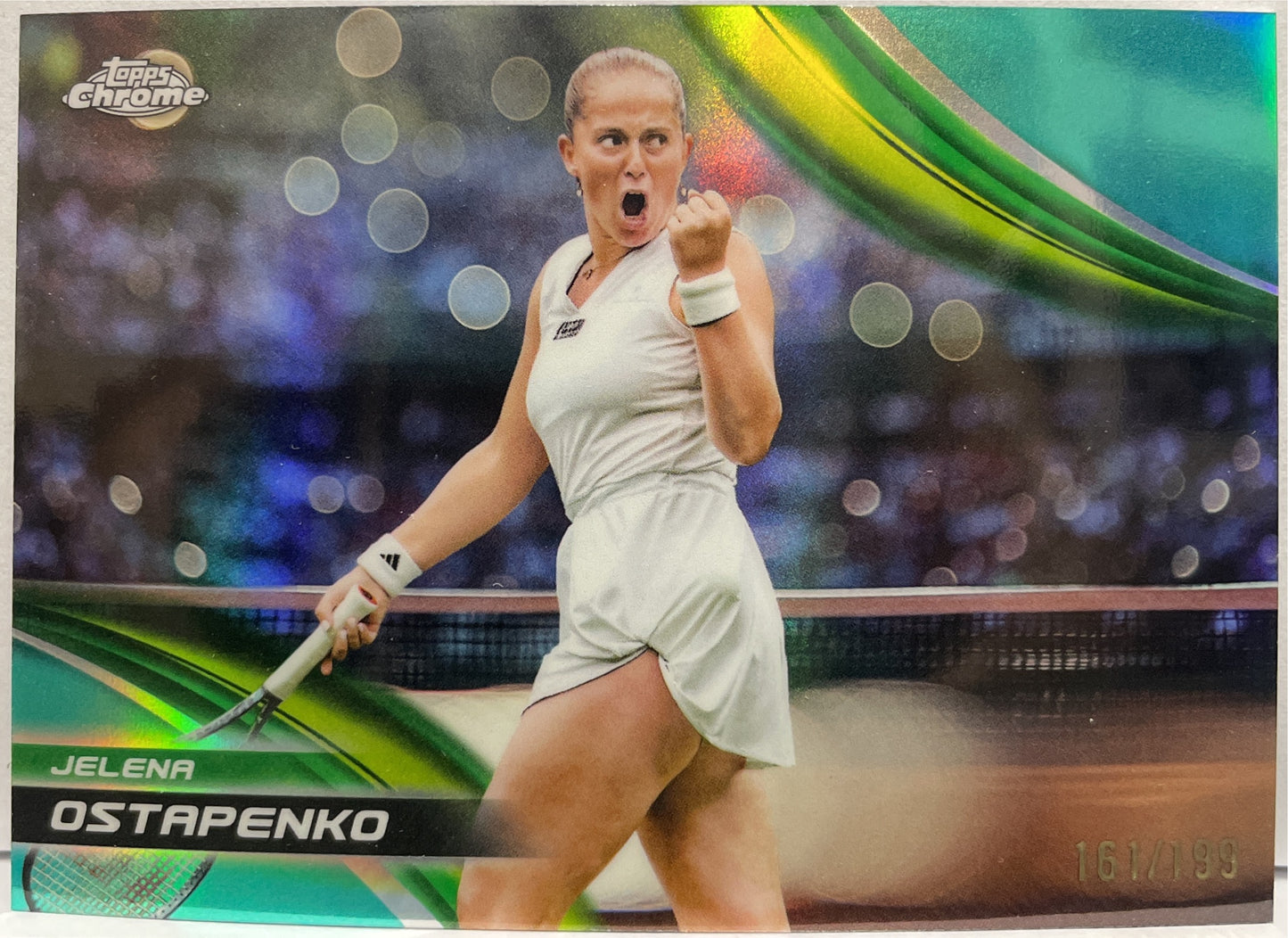 Jelena Ostapenko 161/199 Aqua Topps Chrome Tennis 2025