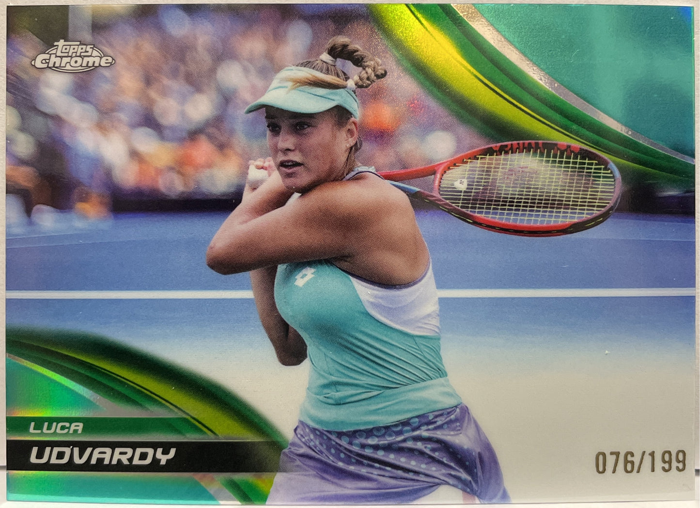 Luca Udvardy 76/199 Aqua Topps Chrome Tennis 2025