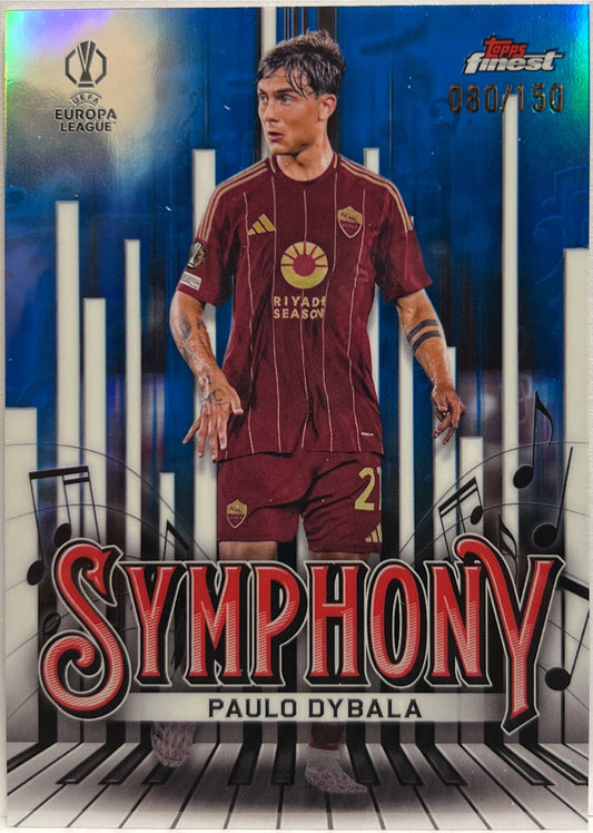 Paulo Dybala 80/150 Symphony Blue Topps Finest UCC 2024/25