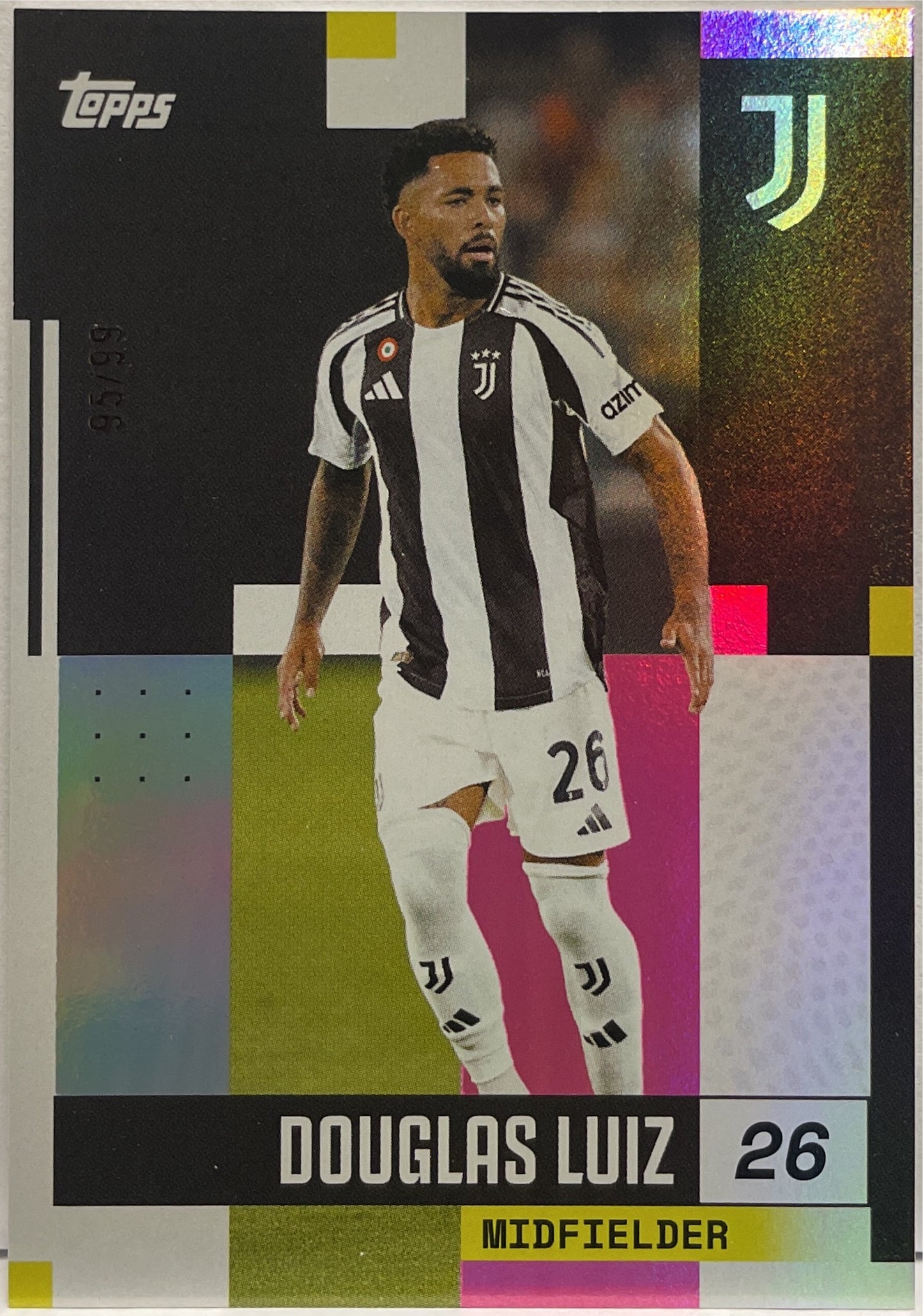 Douglas Luiz 95/99 Pink Topps Juventus Premium Team Set 2024/25