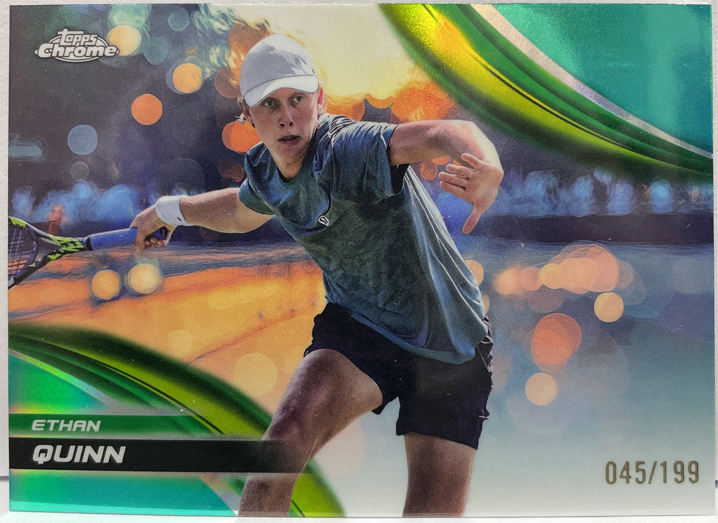 Ethan Quinn 45/199 Aqua Topps Chrome Tennis 2025