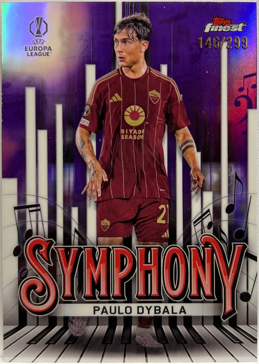 Paulo Dybala 146/299 Symphony Purple Topps Finest UCC 2024/25
