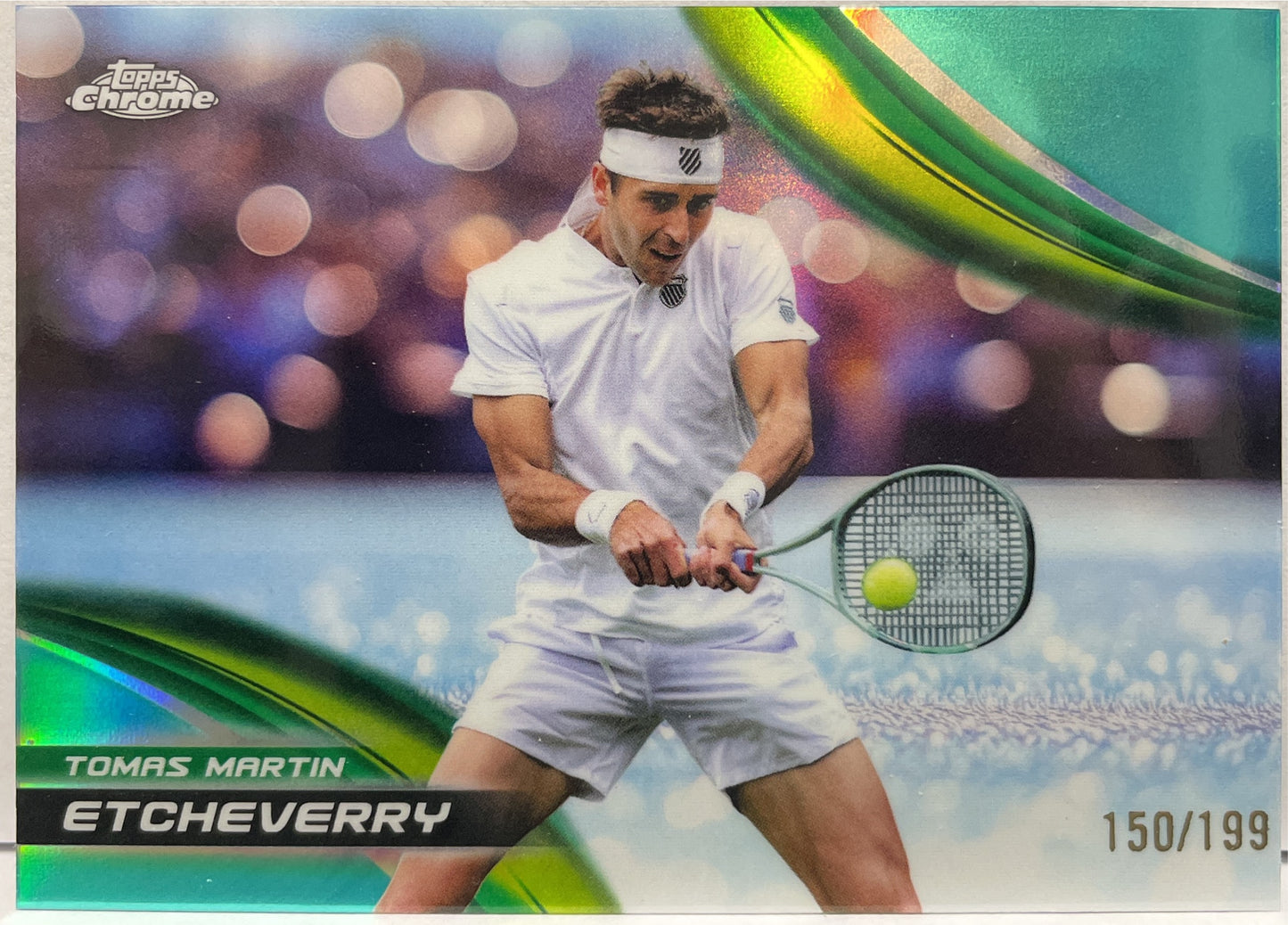 Tomas Martin Etcheverry 150/199 Aqua Topps Chrome Tennis 2025