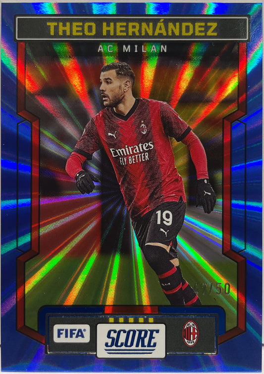 Theo Hernandez 47/50 Blue Laser Score Serie A 2023/24