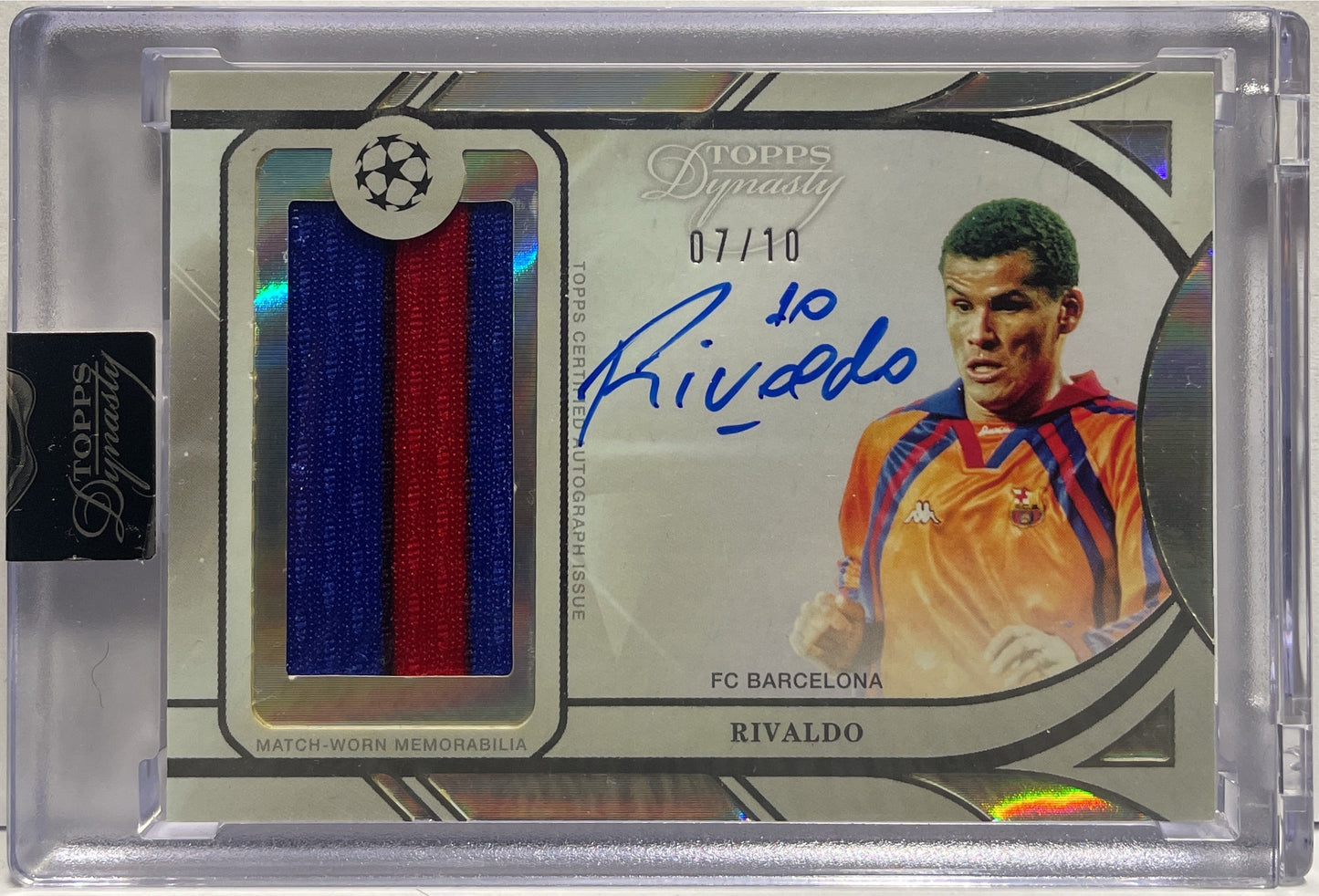 Rivaldo 7/10 Autograph On Card Topps Dinasty UCC 2024/25
