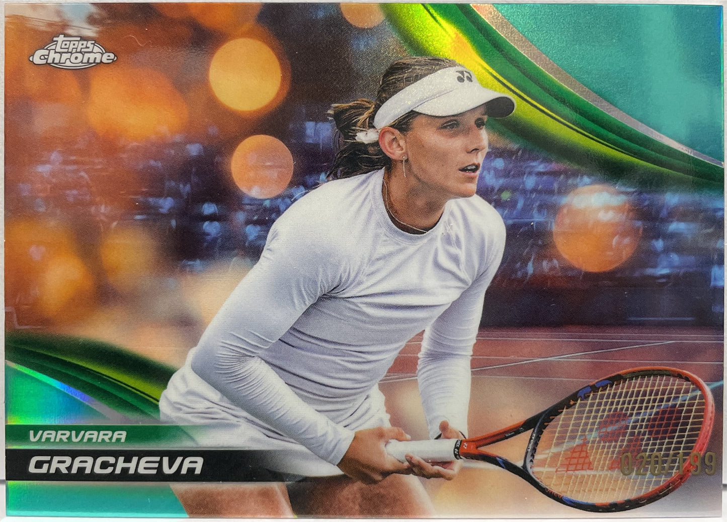 Varvara Gracheva 20/199 Aqua Topps Chrome Tennis 2025