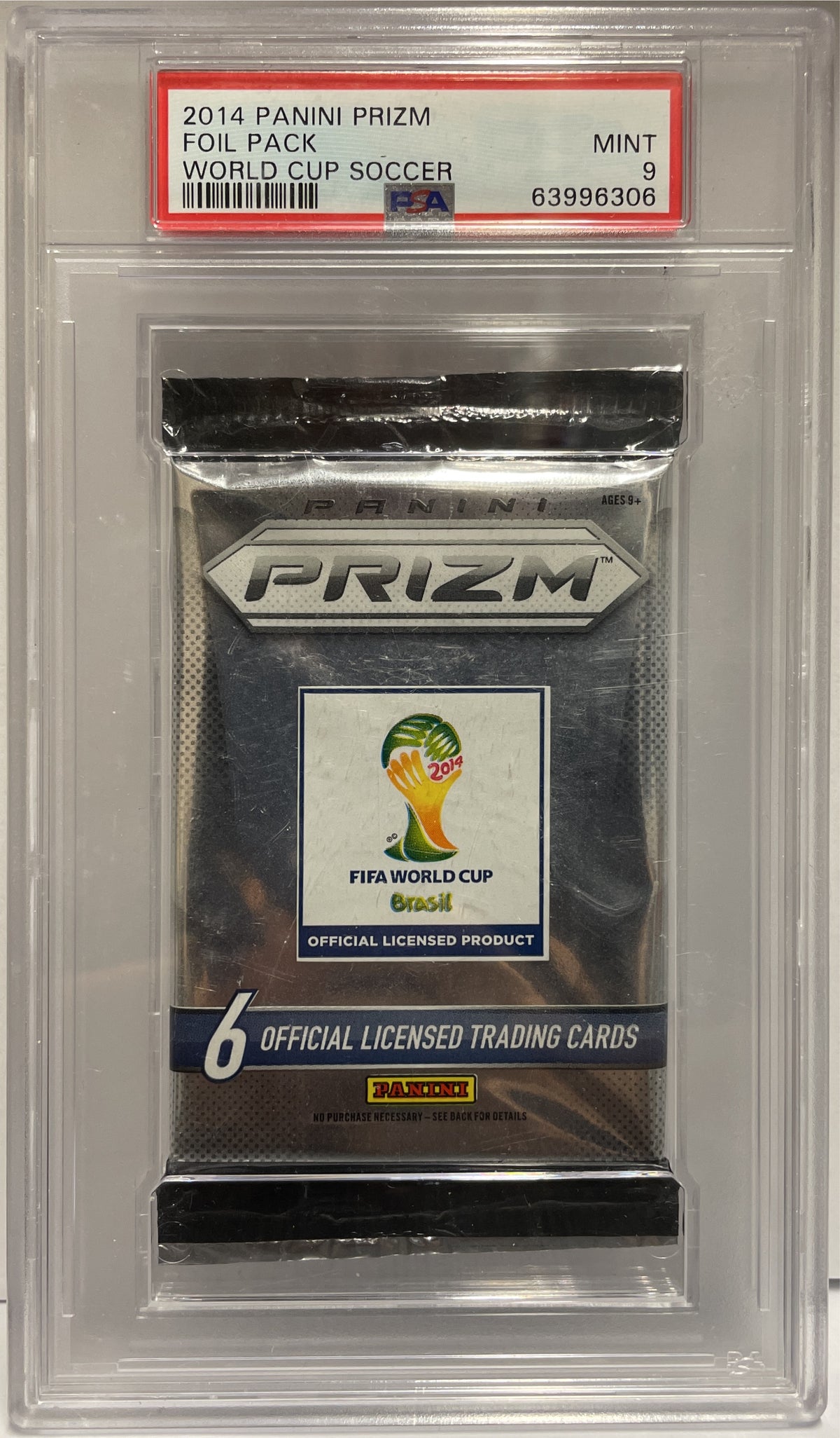 Panini Foil Pack Prizm Fifa World Cup 2014 PSA 9