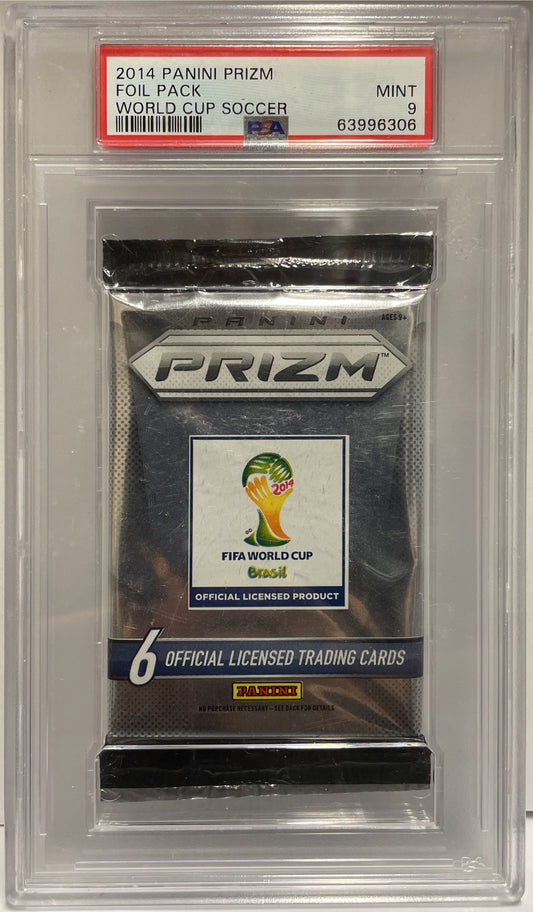 Panini Foil Pack Prizm Fifa World Cup 2014 PSA 9