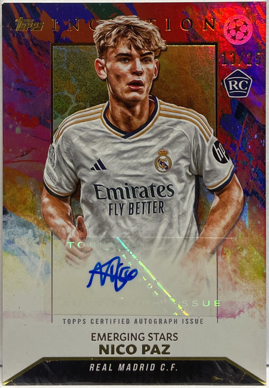 Nico Paz 13/25 Rookie Topps Inception 2023/24