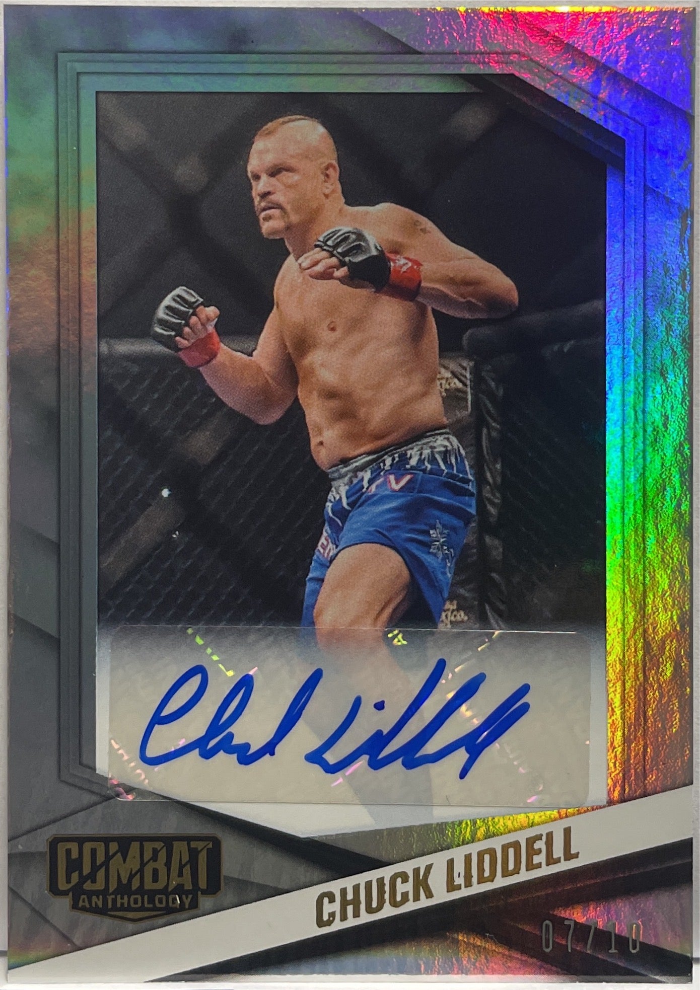 Chuck Liddel 7/10 Autograph Panini Combat Anthology 2025