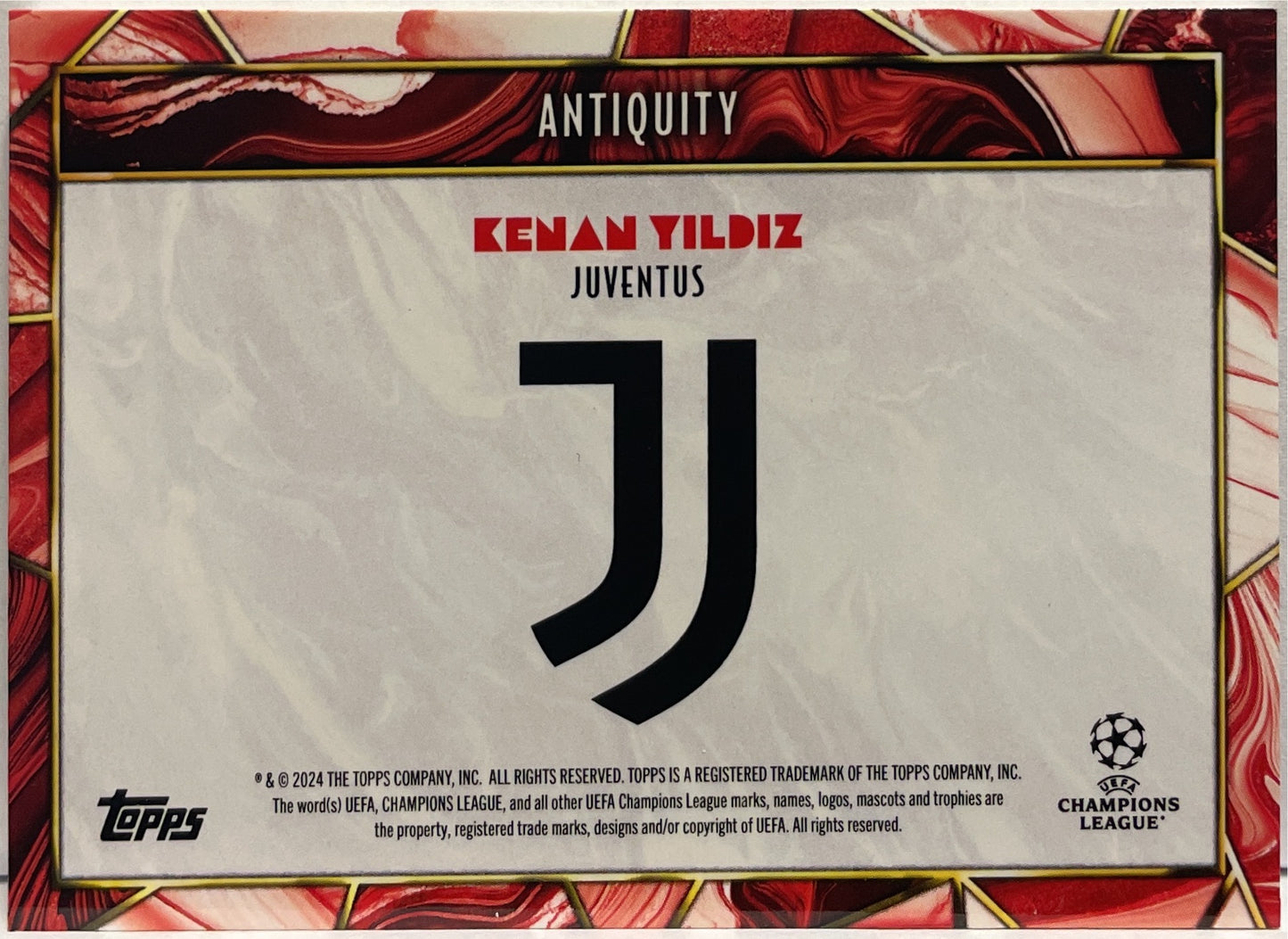 Kenan Yildiz 4/10 Patch Worn Autograph Topps Deco UCC 2023/24