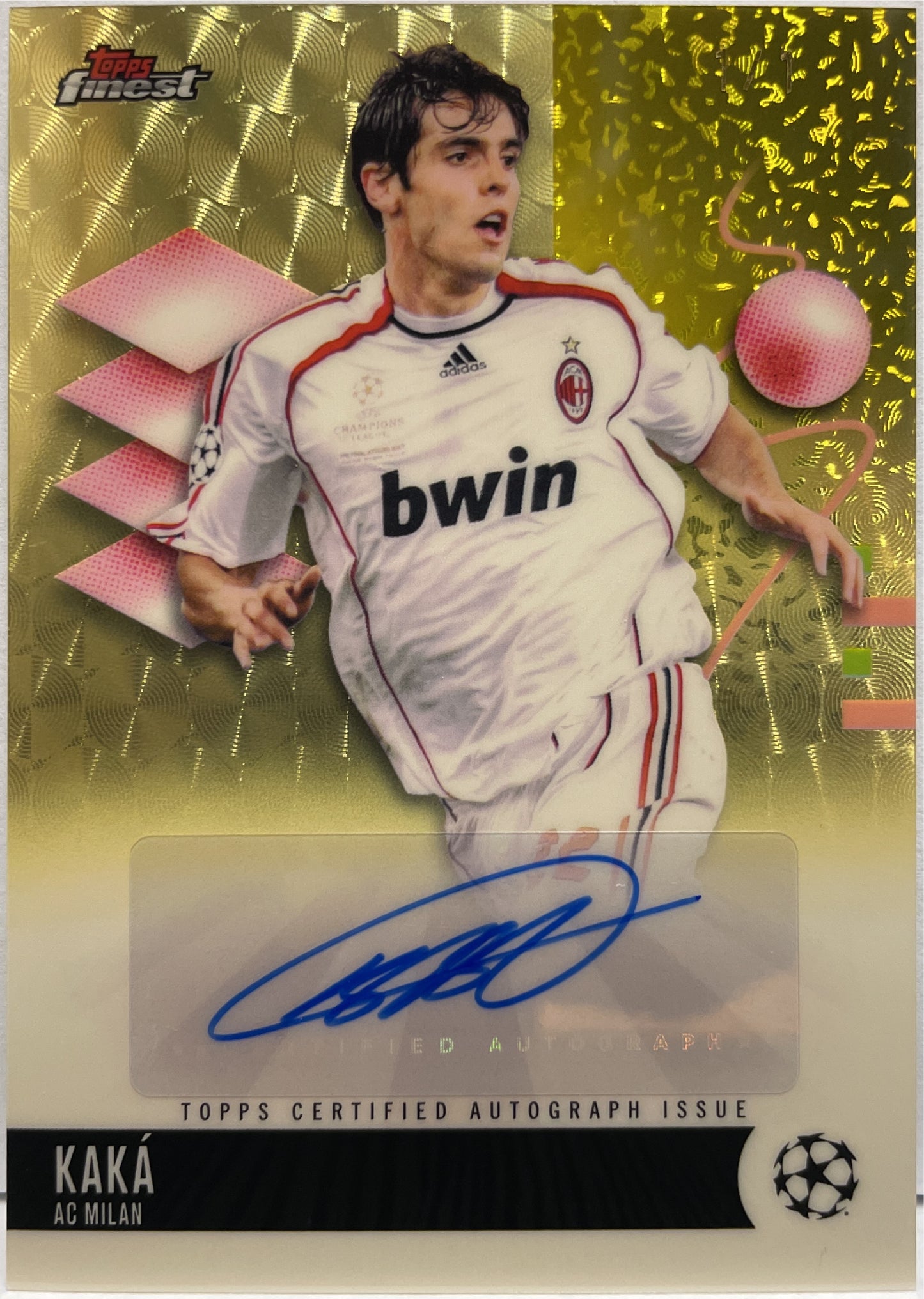 Kaka 1/1 Autograph Superfractor Topps Finest UCC 2025/26