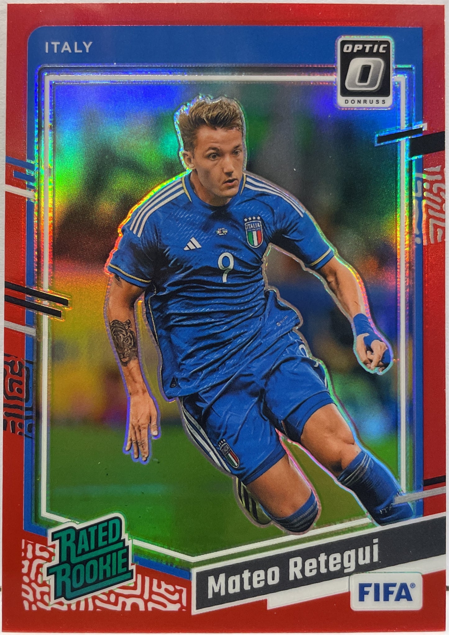 Mateo Retegui 137/299 Rated Rookie Optic Red Donruss Fifa 2023/24