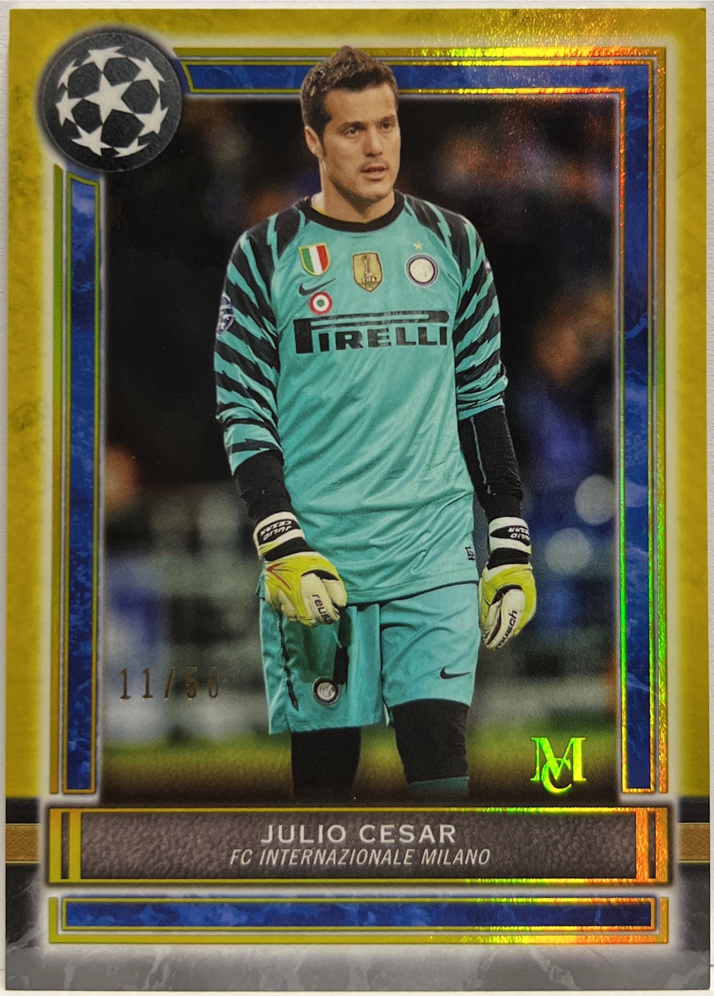 Julio Cesar 11/50 Gold Topps Museum 2020/21